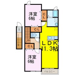 ベルドミールⅠの物件間取画像